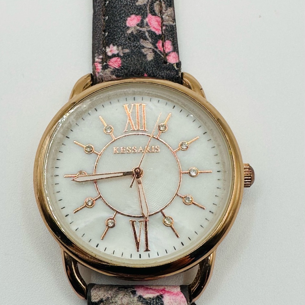 Kessaris Watch with Floral Band